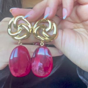 Boucles d'oreilles Rubis